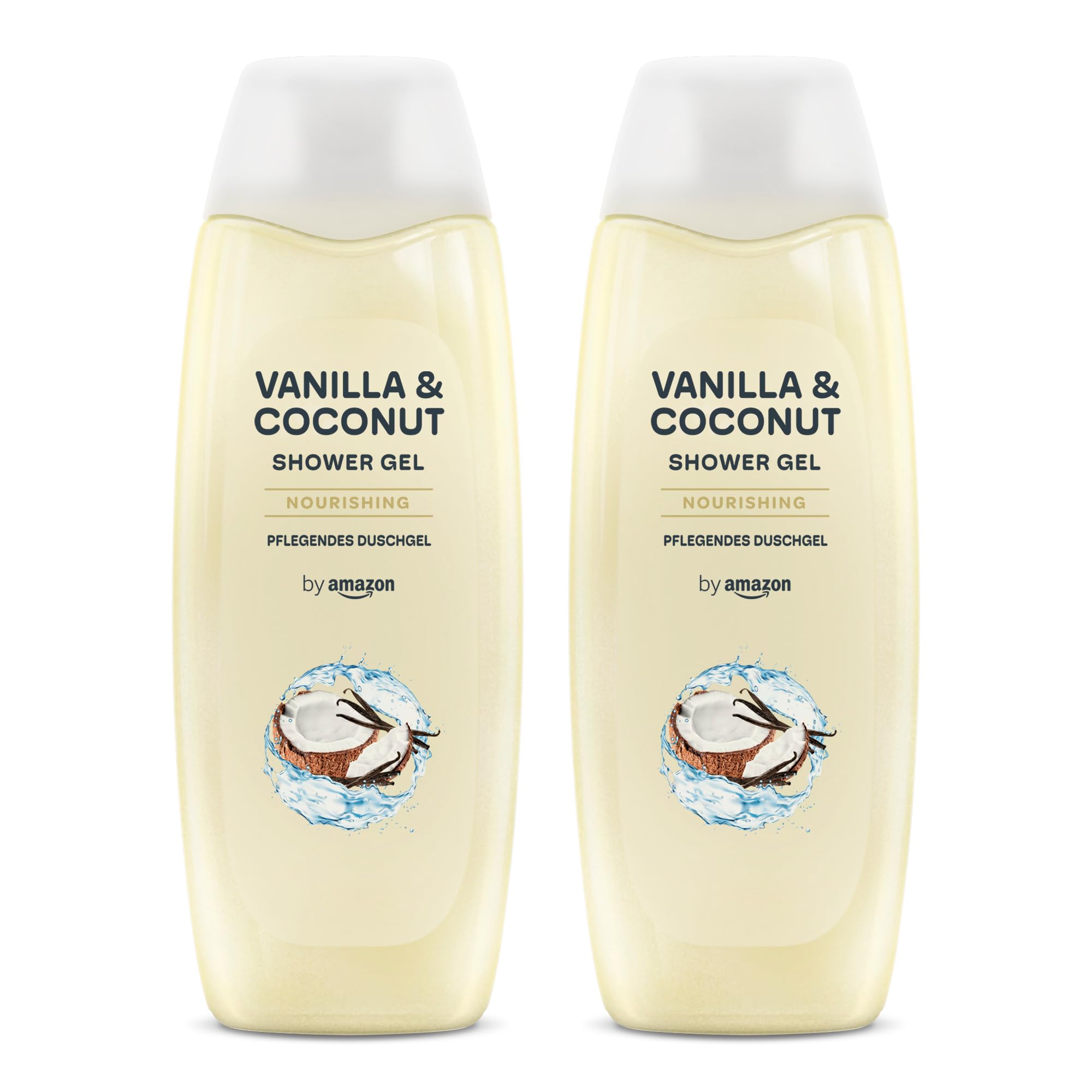 by Amazon Vanilla & Coconut Shower Gel, 2 x 500ml