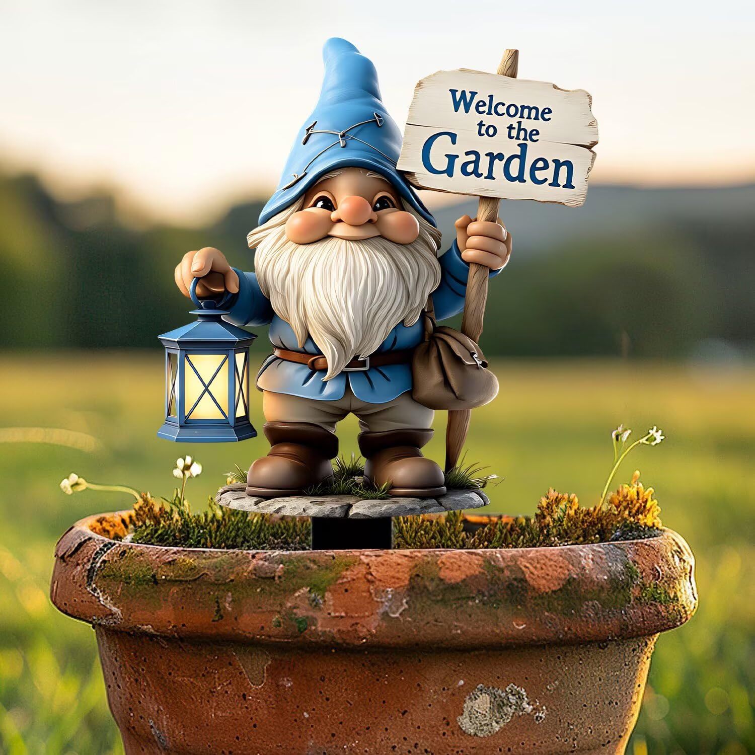 Acrylic Garden Gnome Gnome Indoor Outdoor Decor Acrylic Gnome Gift Idea for Flow