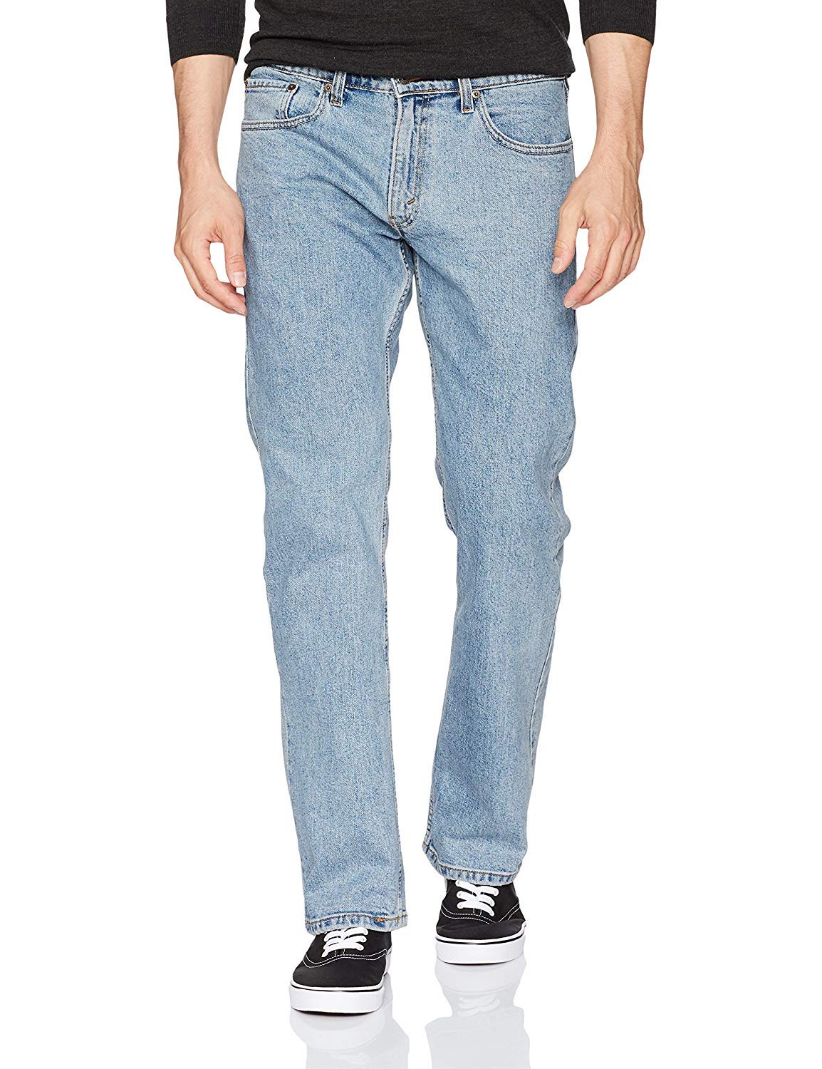 Levi Strauss Signature Gold Men's Relaxed Fit Flex Waistband Jeans