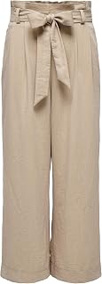 ONLY Women's Onlmarsa Solid Paperbag Pant WVN Noos Fabric Trousers