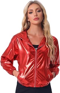 Allegra K Women's Hooded Blouson Jacket