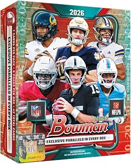 NEW | 2026 Bowman Football | Mega Box | Chase Autographs from Prospects, Rookies, & Veterans | Exclusive Paralells | Bowman Red Rookie Redemption | Factory Sealed