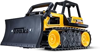 Tonka Steel Classics Bulldozer - Made with Steel & Sturdy Plastic, Yellow Toy Construction Truck, Boys and Girls, Kids, Toddlers, Ages 3+