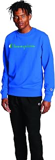 Champion mens Powerblend Fleece Crew, Script