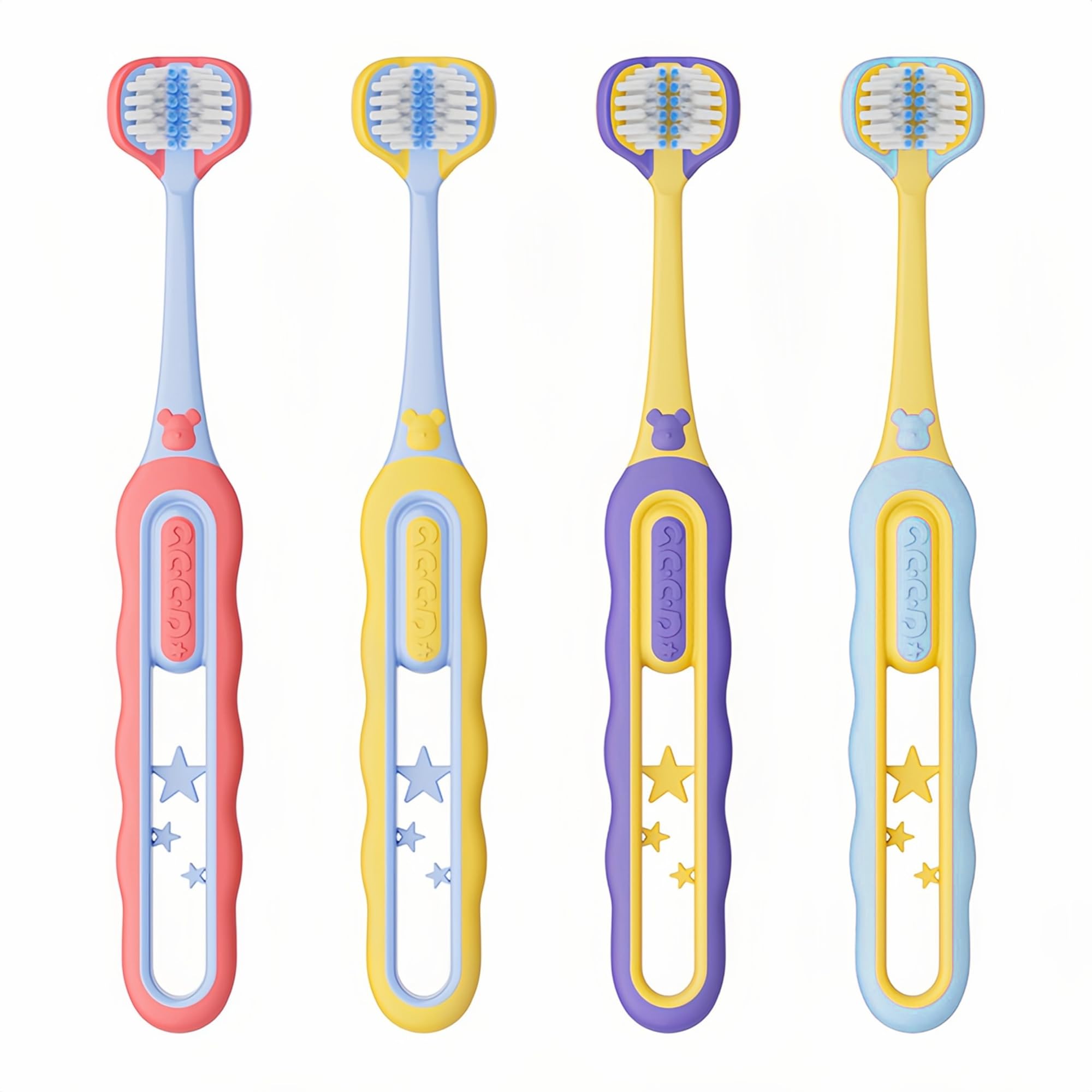 EASICUTI Soft Toddler Toothbrushes, Efficient 3 Sided Toothbrush, Patent | Baby 