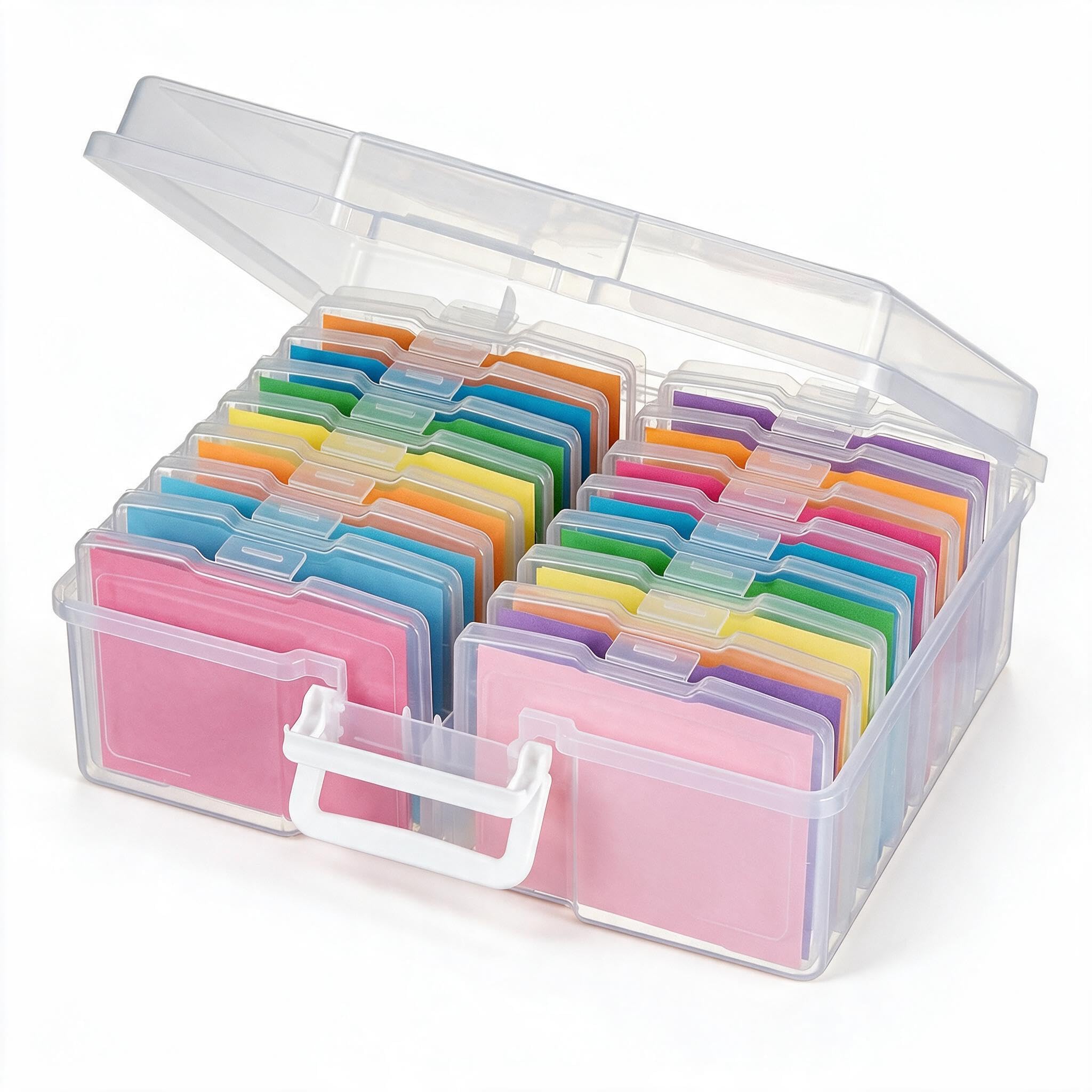 novelinks Photo Storage Boxes with Handle, Photo Organizers and Storage | 1Pack 