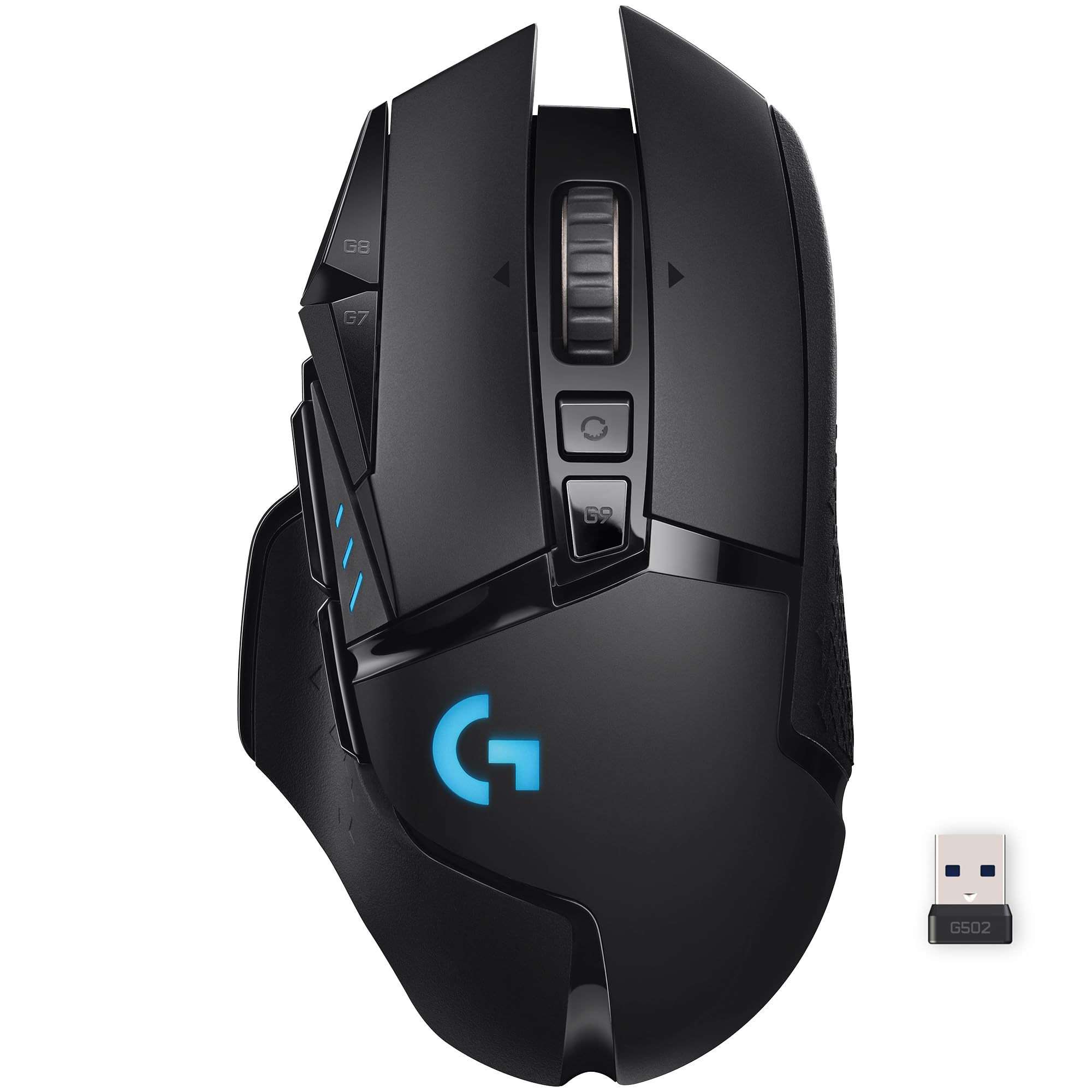 Logitech G502 Lightspeed Wireless Gaming Mouse - Black | RGB, Adjustable Weights