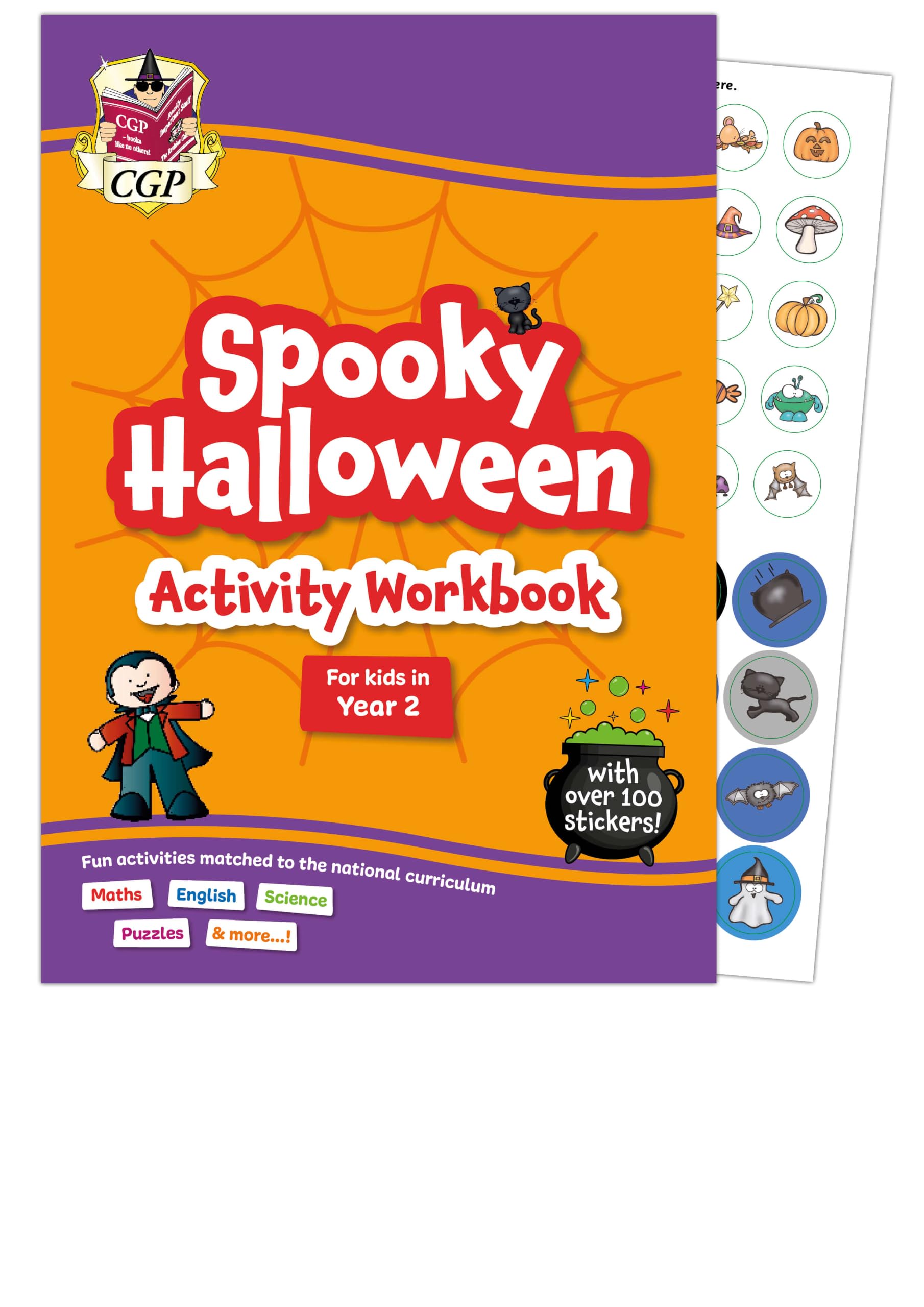 New CGP Halloween Activity Workbook - for kids in Year 2 (ages 6-7) (CGP Holiday