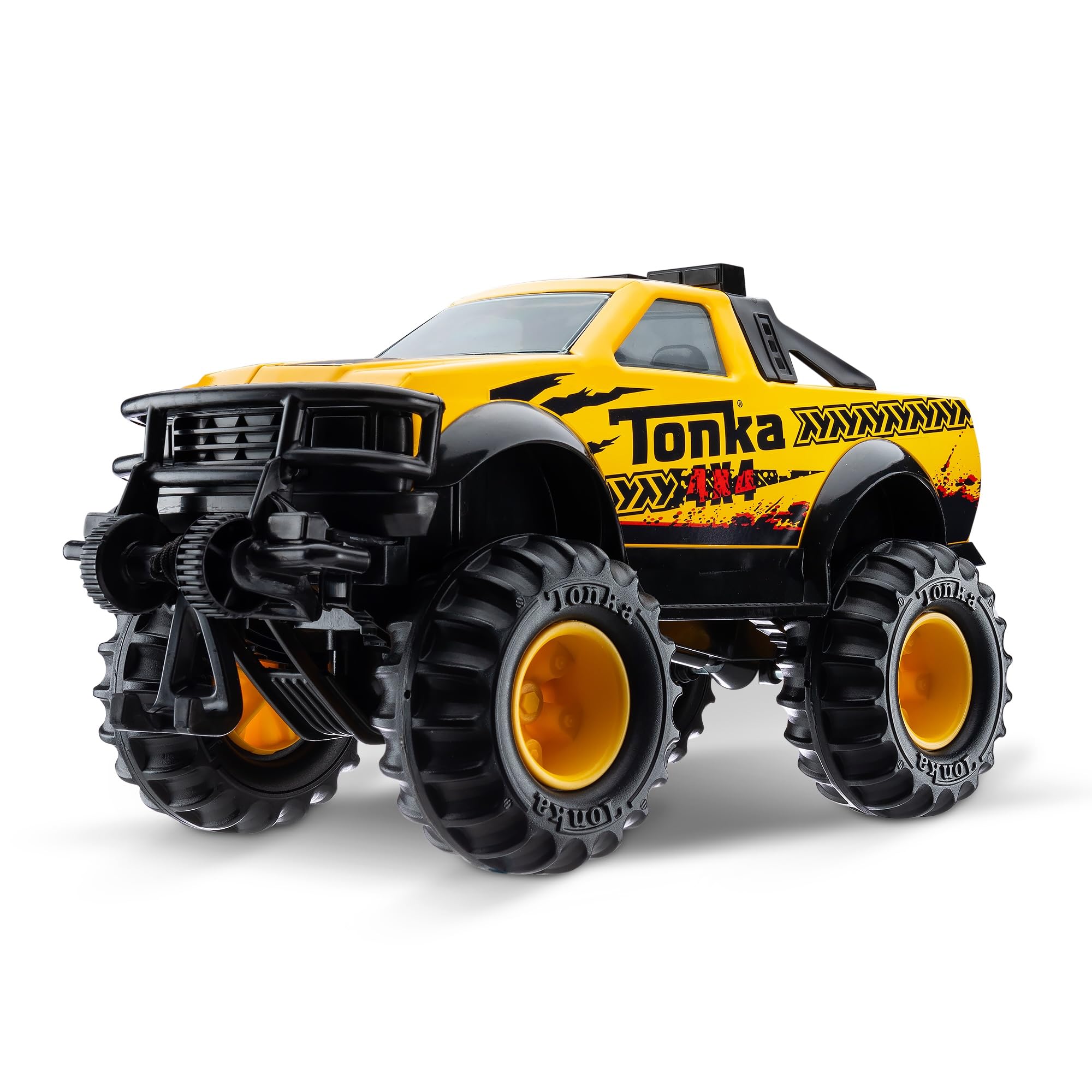 Tonka Steel Classics 4x4 Pickup Truck - Made with Steel & Sturdy Plastic, Yellow