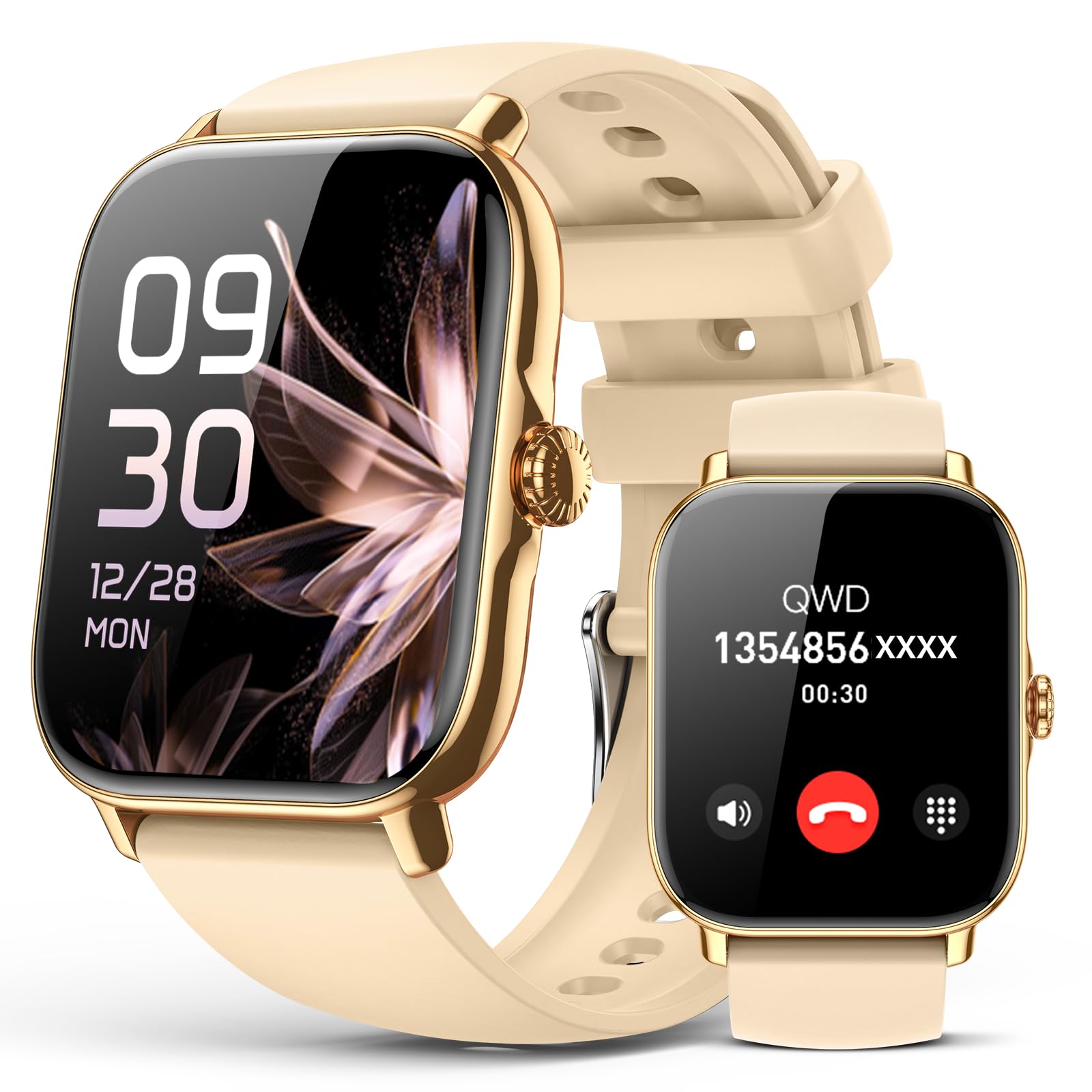 Smart Watch for Women Men Answer/Make Calls IP68 Waterproof Fitness Tracker with