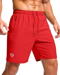 G Gradual Men's Athletic Running Shorts with 2 Zipper Pockets 7"/ 5"/ 9"