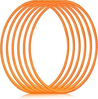 Shappy 6 Pcs Exercise Hoop Set Detachable Adjustable | Hoop Bulk, Colored Hoop Circles, Plastic Toy, Playground Toy, for Teens, Games Gymnastics Dog Agility Equipment, Party Decor