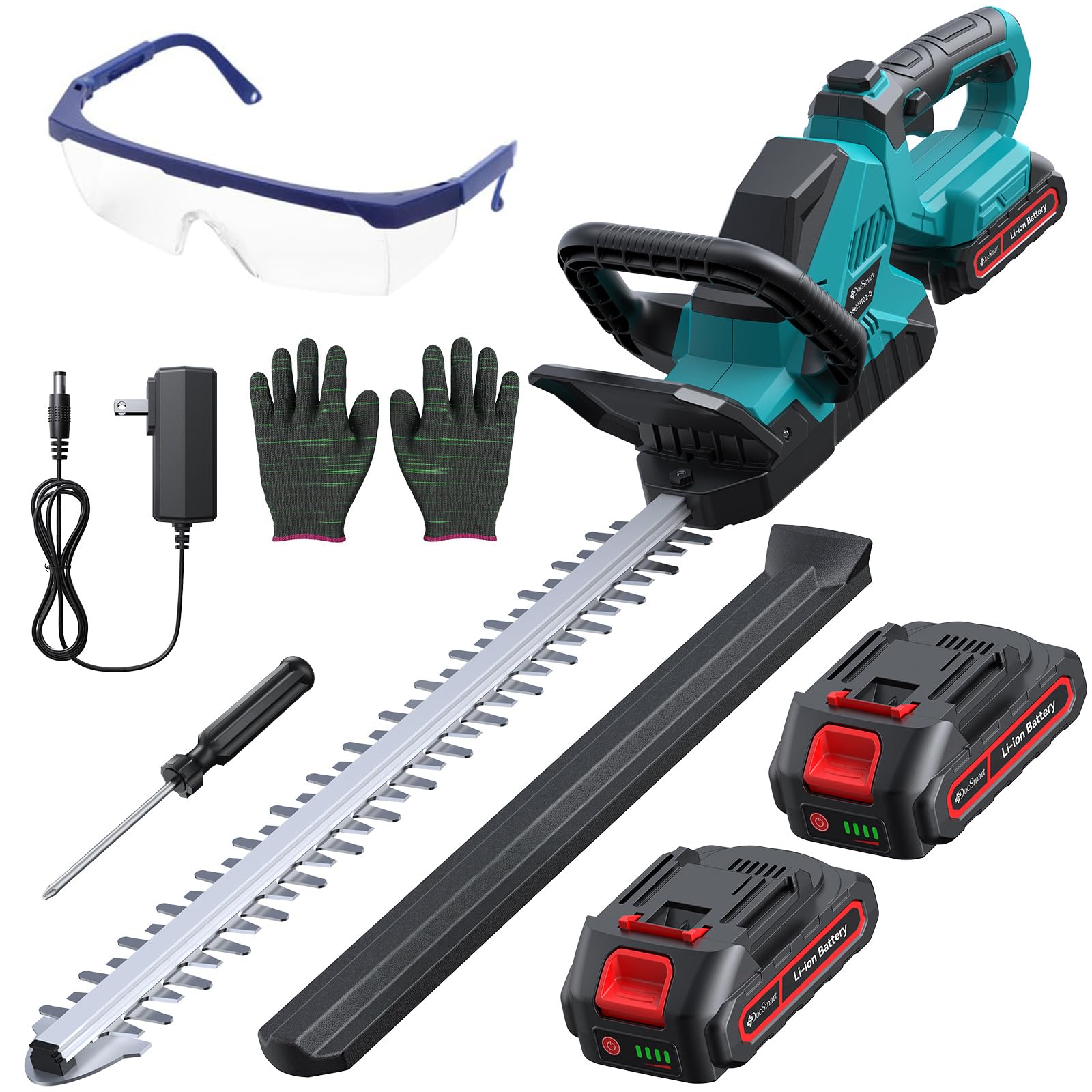 Hedge Trimmers Cordless with Battery, 3000RPM Brushless Motor | Electric Bush Cl