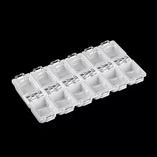 1 x nail decoration storage box, can store false nails and nail accessories, suitable for nail studio(white)