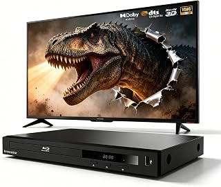 Krovatar 2K Blu-ray Disc Player KB-200 (2K) with Dolby & DTS | Blu-ray, DVD, CD, VCD, USB and HDD playback, HDMI cable & AV cable included in