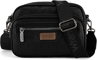 Wrangler Crossbody Bag for Women Multi Pocket Crossover Bag Shoulder Pursea with Adjustable Strap