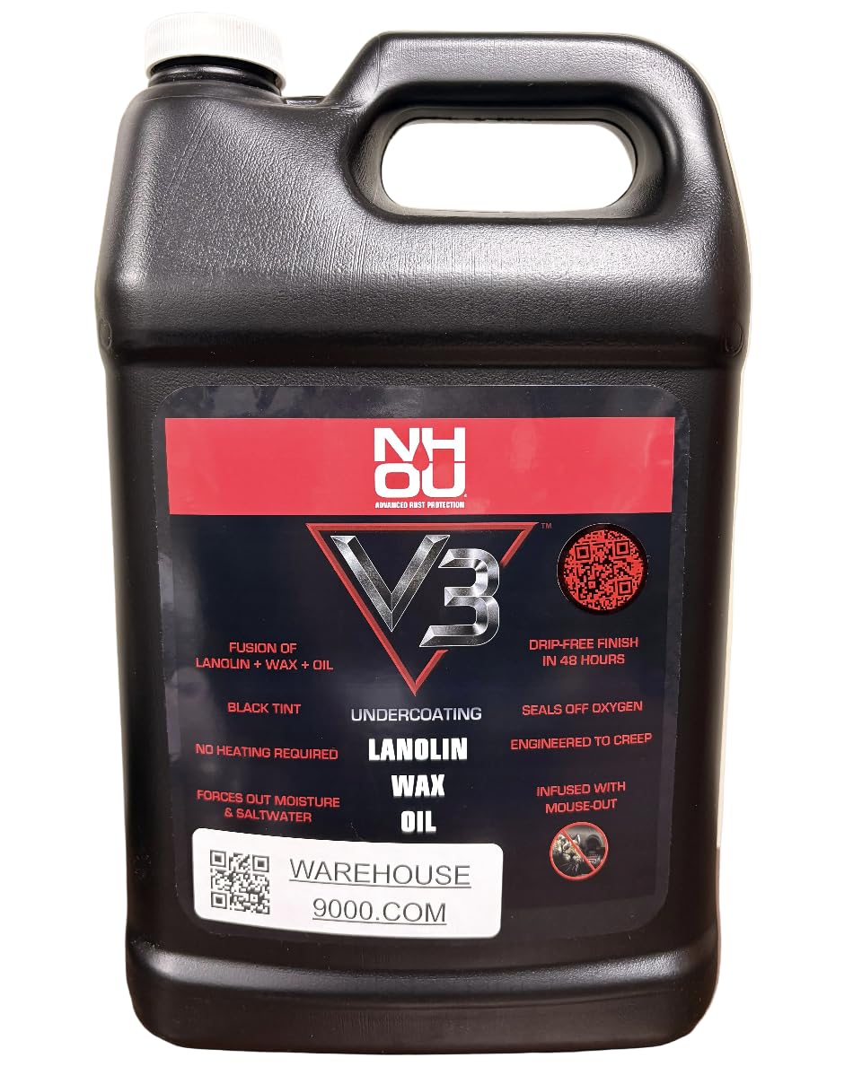 NH Oil V3 Black Lanolin/Wax/Oil Undercoating Fluid Gallon with Mouse-Out