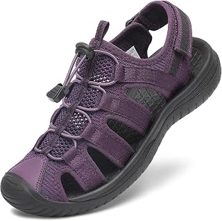 Dannto Women Sports Sandals Tight Mesh Hiking Outdoor Athletic Casual Walking Sandals Water Shoes