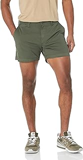 Amazon Essentials Men's Slim-Fit 5" Lightweight Comfort Stretch Oxford Cotton Shorts
