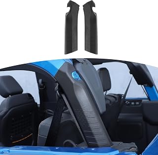 RT-TCZ for Bronco Roll Bar Cover D Pillar Protector Compatible with Ford Bronco 2021 2022 2023 2 Door Black Exterior Accessories 2pcs(Not for Sport)