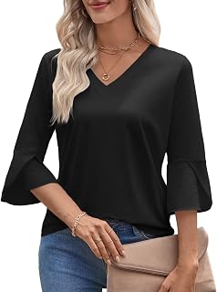 Valiamcep T Shirts Short Ruffle Sleeve V Neck Tees Womens Tops Beach Vacation 2026 Casual Summer Spring Outfits