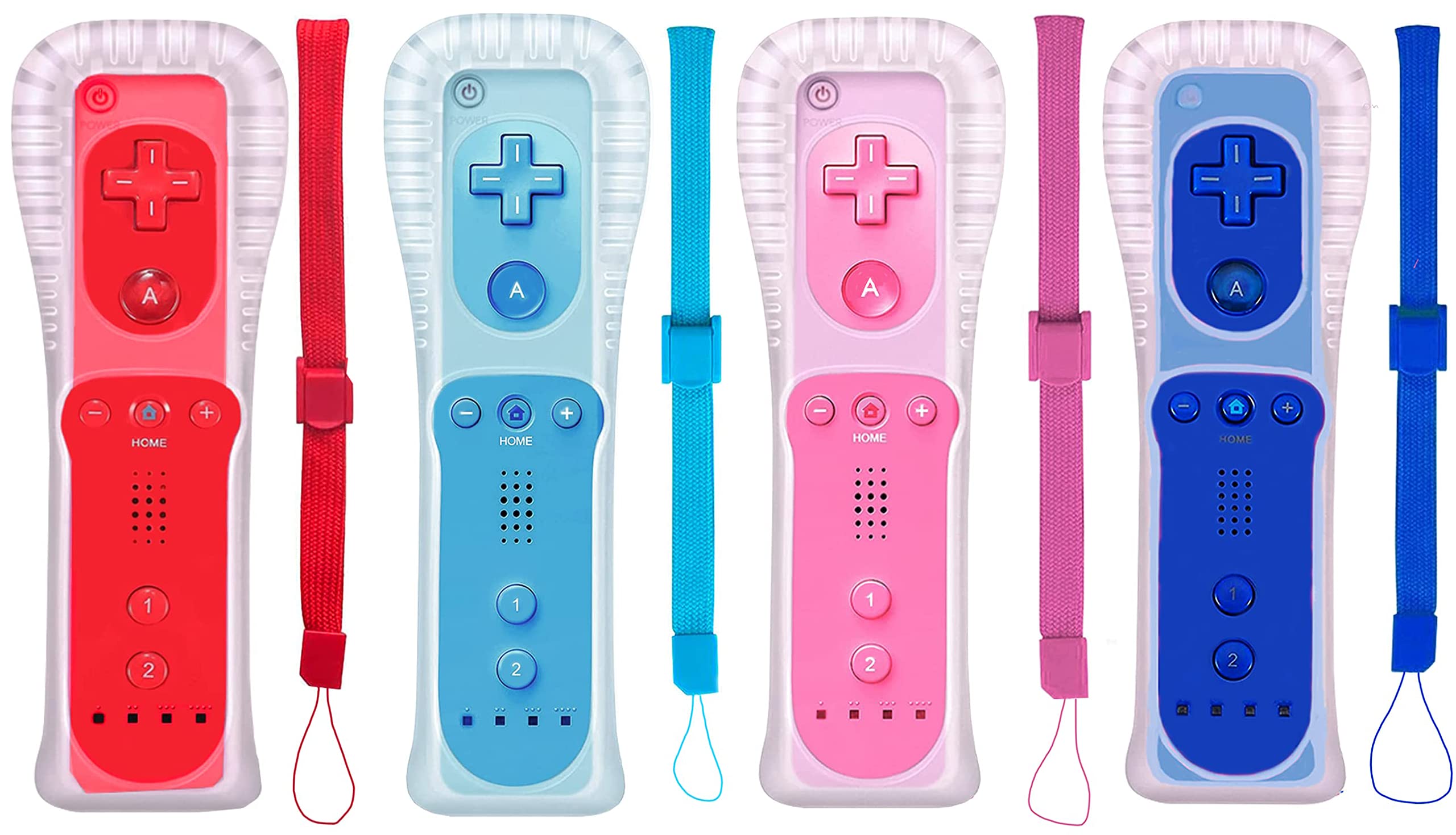 PGYFDAL 4 Packs Classic Remote Controller Compatible for Wii Wii U Console, Game