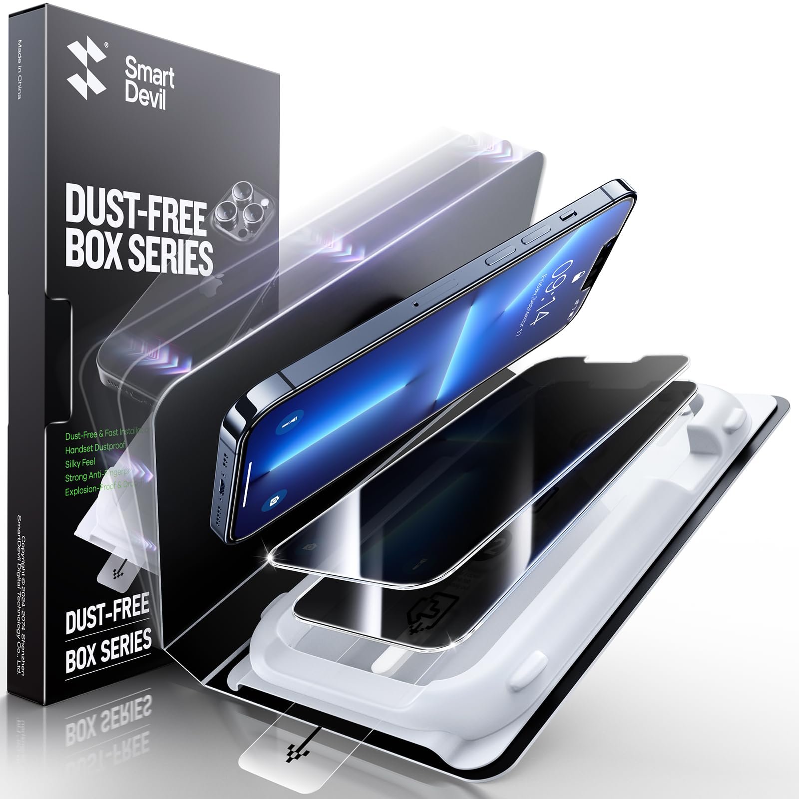 SmartDevil Confezione da 2 pellicole protettive per la privacy per iPhone 13/13 
