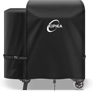 Kipiea Pellet BBQ Cover for Pit Boss 700FB, Classic 700, and Pro 600 Series, 500D Heavy-Duty Waterproof Grill Smoker Cover for Outdoor Storage, Windproof, UV Resistant, Tear & Fade Resistant