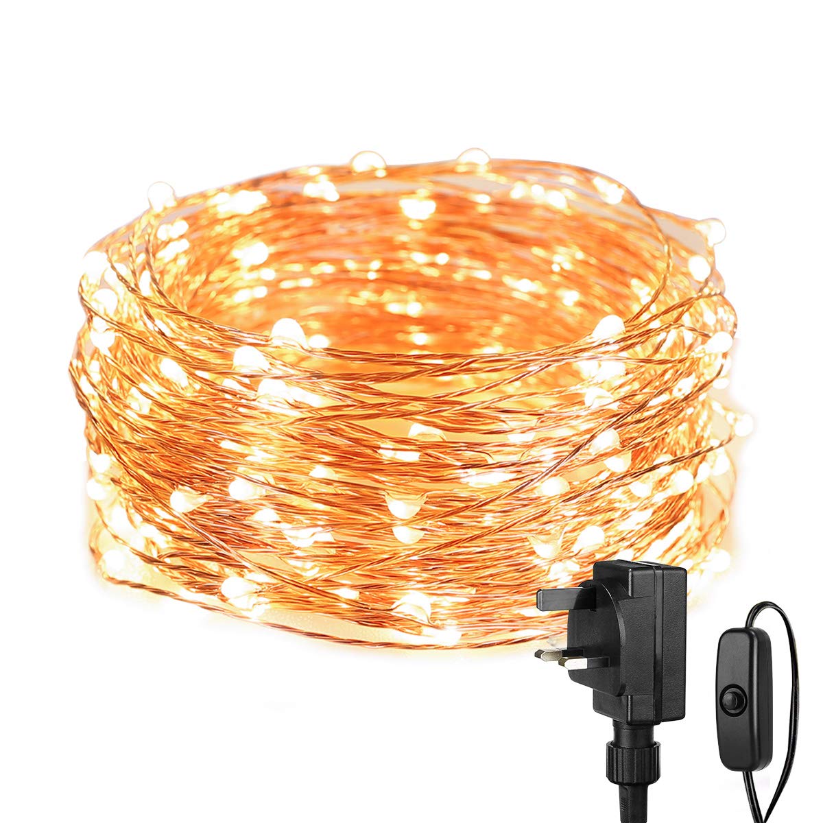 Lepro Fairy Lights Plug in, 10m 100 LED Copper Wire Christmas Fairy Lights | 33f
