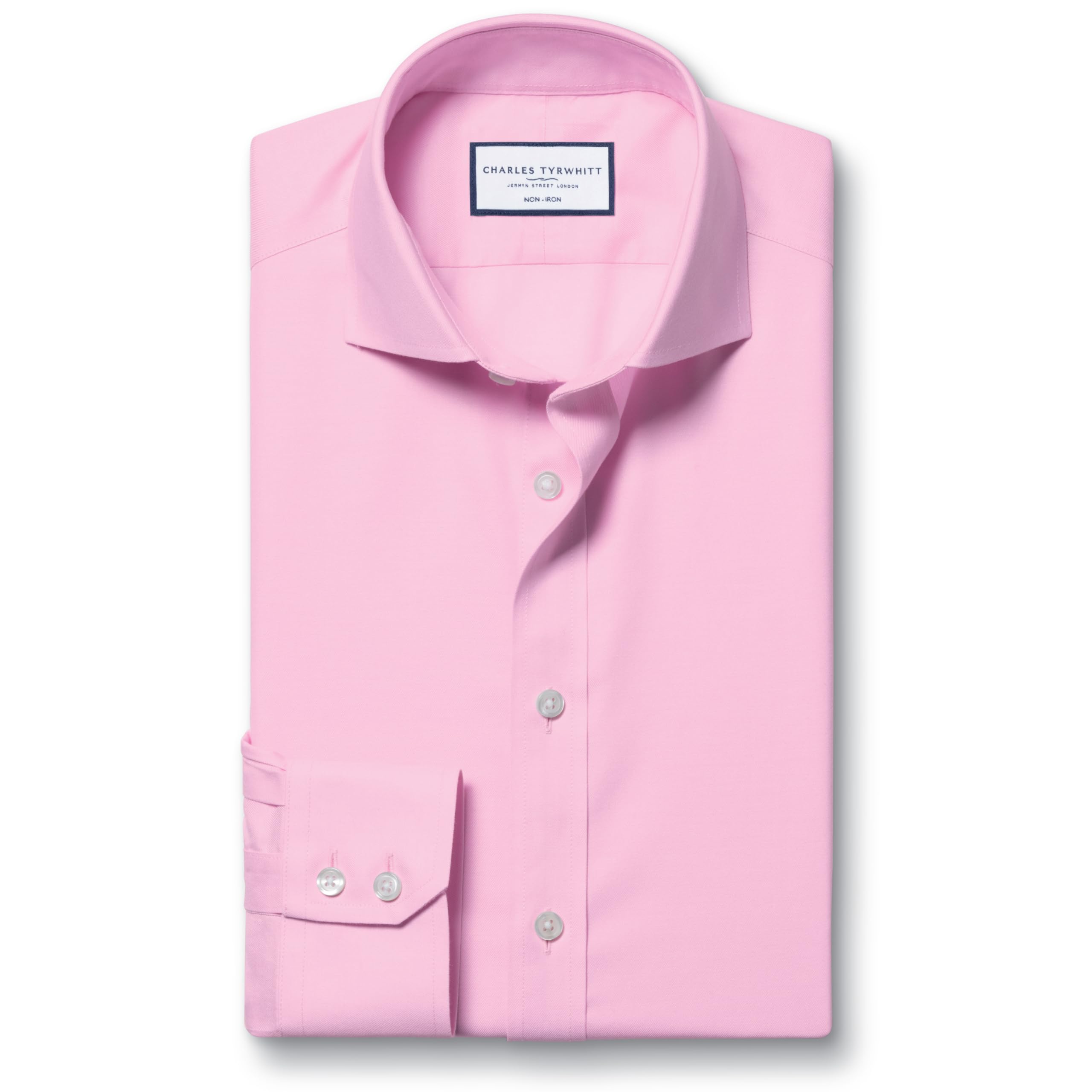 Charles Tyrwhitt Shirts for Men - Non Iron with 100% Cotton Twill - Formal Dress