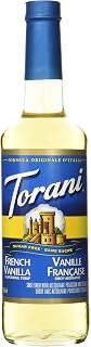 Torani Sugar Free French Vanilla Flavour Syrup, 750ml