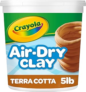 Crayola Air Dry Clay for Kids (5lbs), Reusable Bucket of Terra Cotta Clay for Sculpting, Bulk Arts and Crafts Supplies, Ages 3+