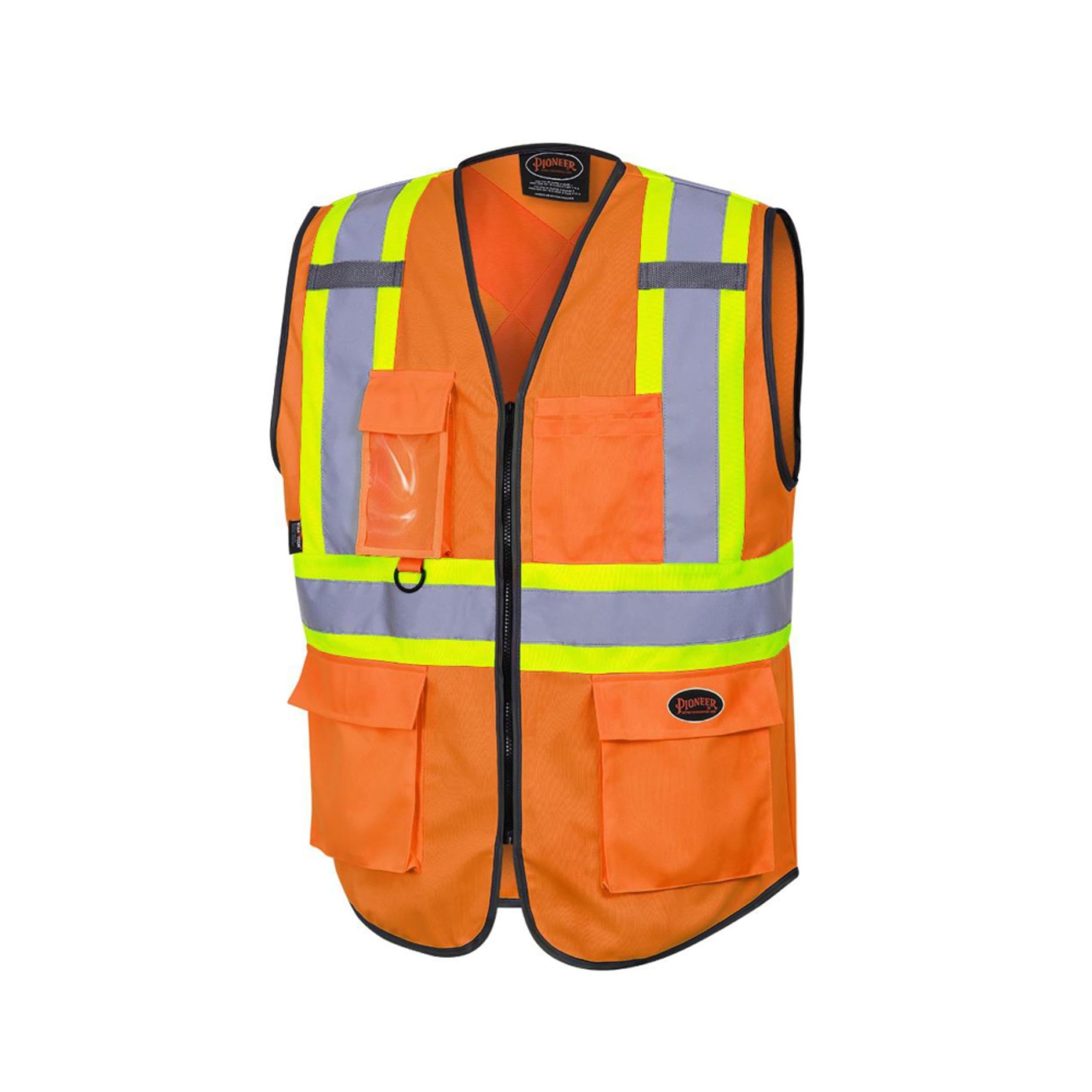 Pioneer Hi Vis Safety Vest for Men & Women - Class 2 Construction, Traffic | Ora