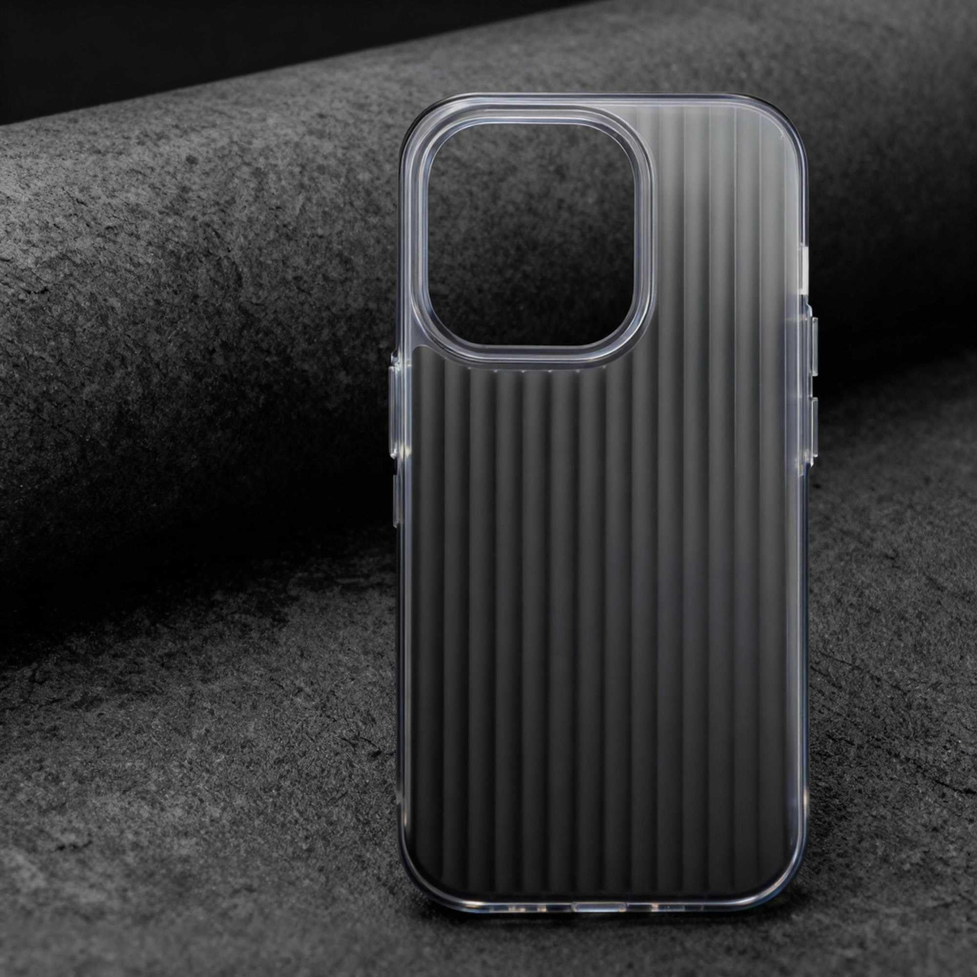 2025 New Model Military Grade Shockproof Protection Frosted Black Translucent So