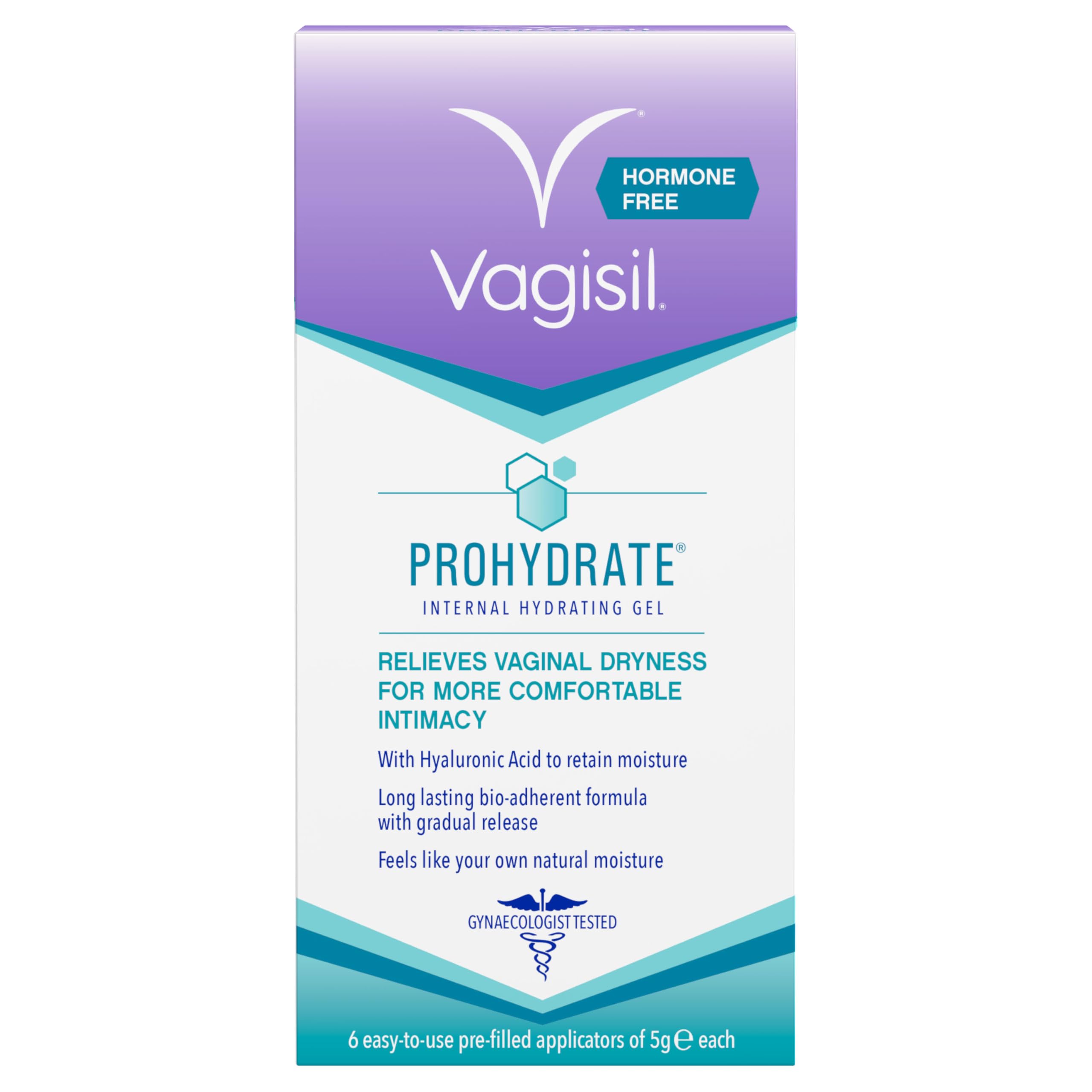 VAGISIL ProHydrate Internal Hydrating Gel, Relieves Vaginal Dryness for More Com