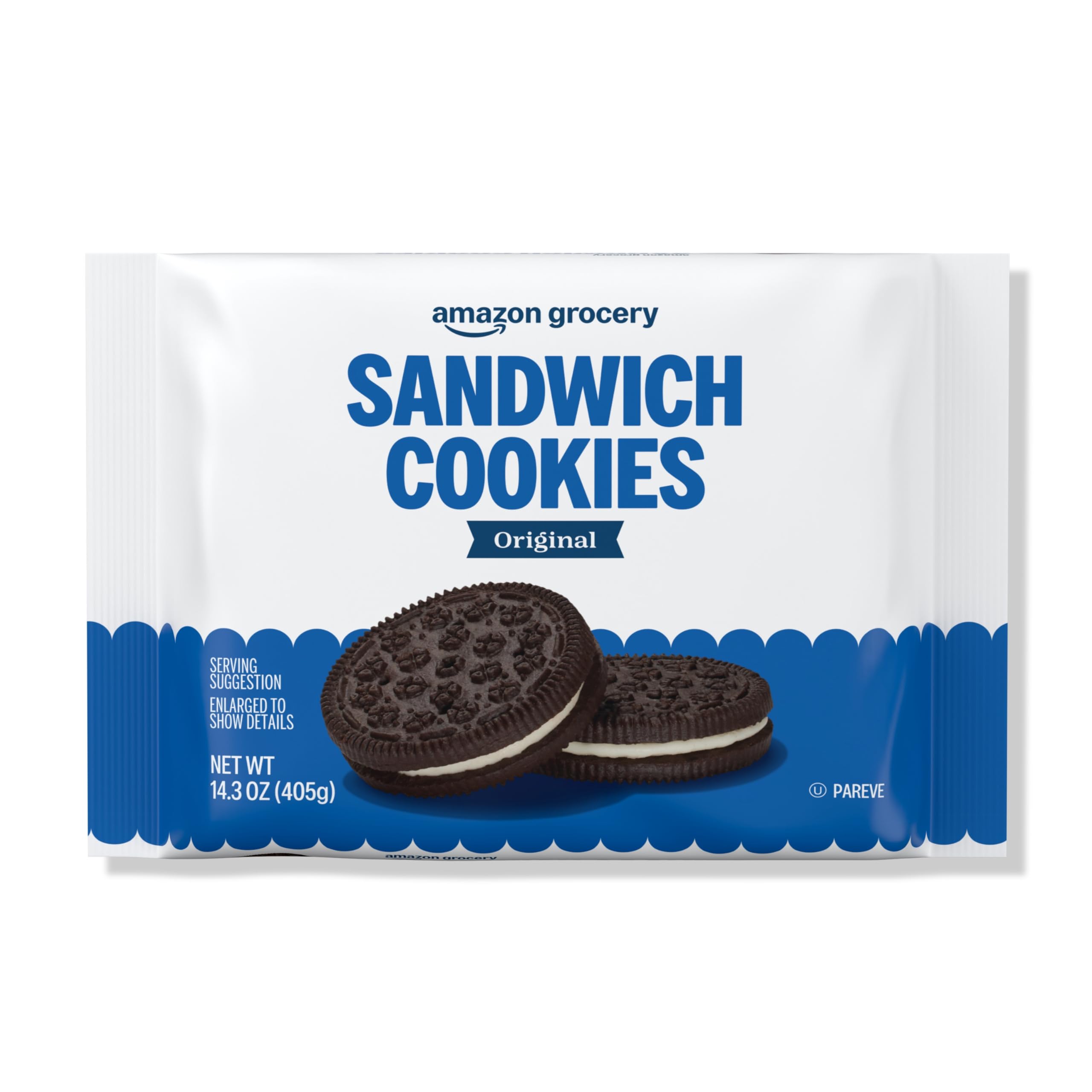 Amazon Grocery, Original Sandwich Cookies, 14.3 Oz (Previously Happy Belly, Pack