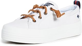 Sperry レディース Crest Vibe プラットフォームキャンバススニーカー