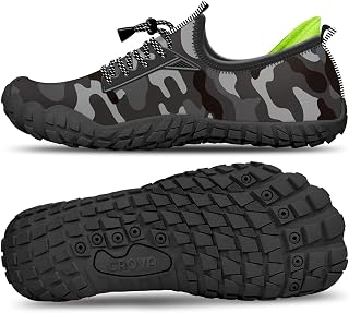 CROVA Kids Water Sports Shoes Ultra Light Totally Drainage Quick-Dry Aqua Socks Barefoot Slip-on for Boys Girls Toddler