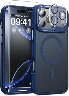Magnetic 3 in 1 for iPhone 17 Pro Max Case, Shockproof & Bumper - Deep Blue