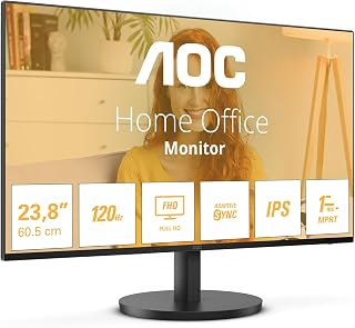 AOC 24B3HA2 24 inch FHD Monitor 120Hz, IPS Panel, 4ms GtG, , Speakers, (1920x1080 HDMI 1x 1.4 ) Black
