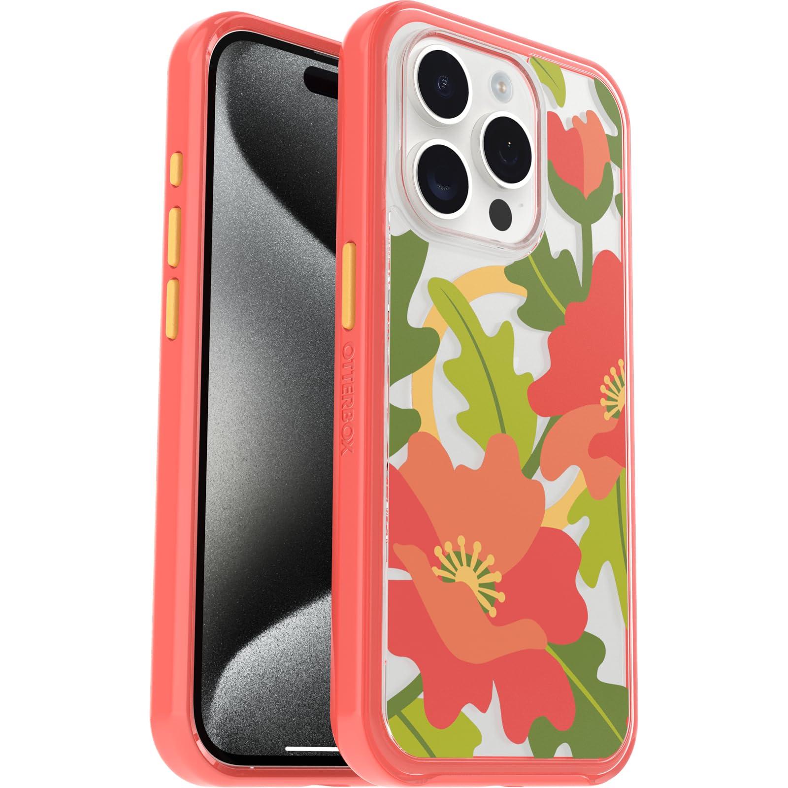 Cover per Apple iPhone 15 Pro OtterBox Symmetry Clear MagSafe, resistente a shoc