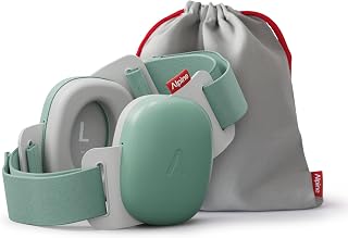 Alpine Muffy Baby Comfort Ear Defenders, Adjustable up to 48 months, Green | Adjust the size as your baby grows |Double Strap | Safe Fit | Soft Pads | Travel & Fireworks | 24 dB | UKCA Certified
