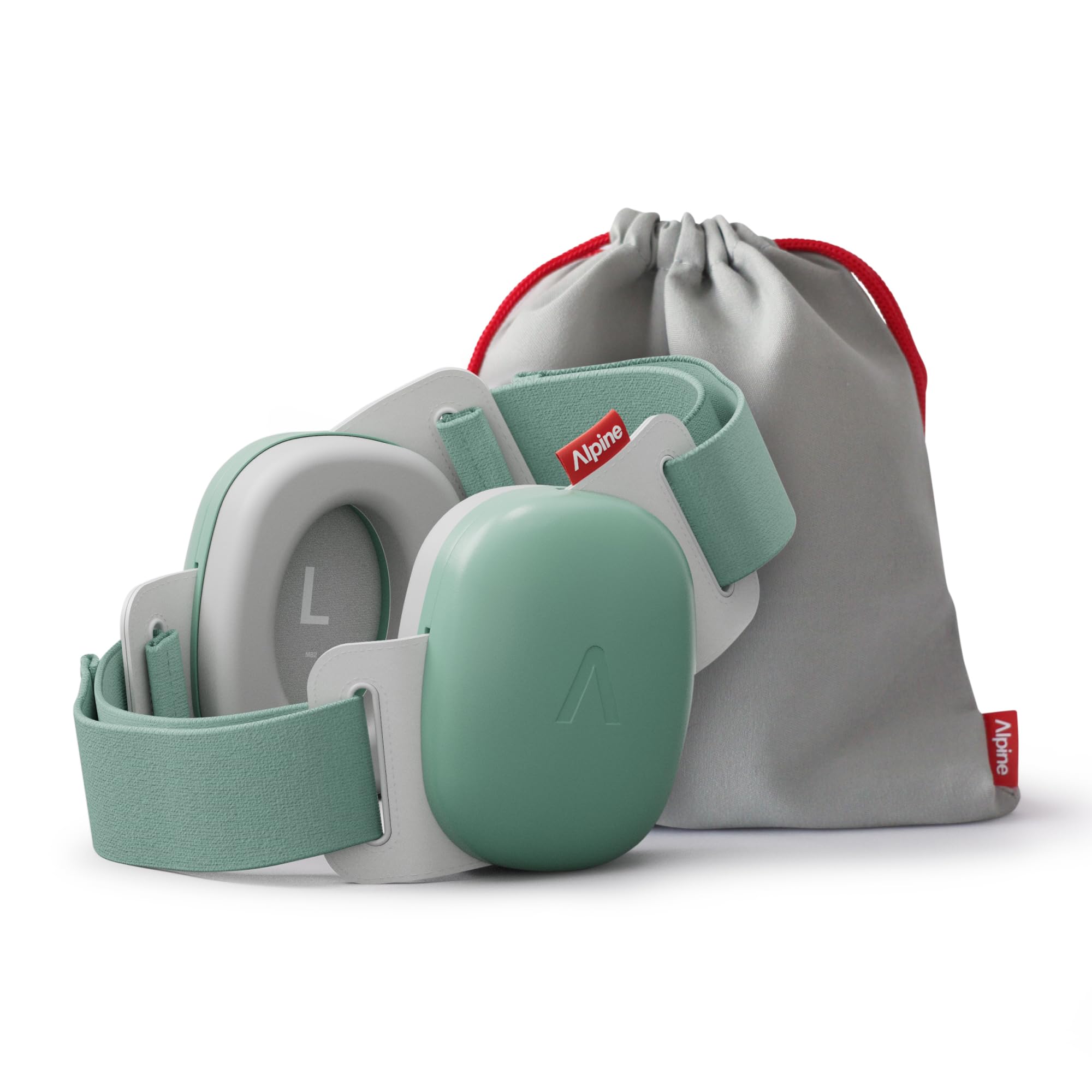Alpine Muffy Baby Comfort Ear Defenders, Adjustable up to 48 months, Green | Adj