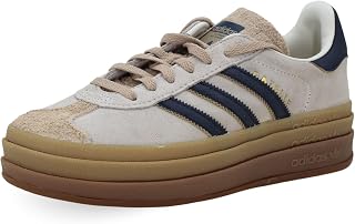 adidas Gazelle Bold WMNS Shoes, Cream White/Night Indigo, Size 6