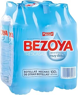 Bezoya Natural Mineral Water – Very Weak Mineralization Water – Pack of 6 x 1.5 L