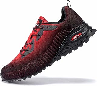 Kricely Men's Trail Running Shoes Walking Sneakers for Hiking Tennis Cross Training Mens Outdoor Fashion Snearker Casual Workout Footwear