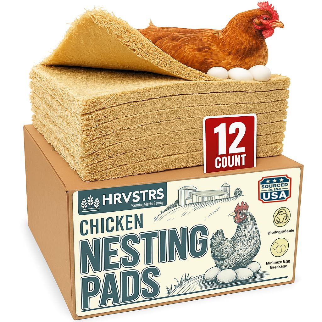 Chicken Nesting Pads for Chicken Coop Accessories - 12 Pack - USA Aspen - Profes