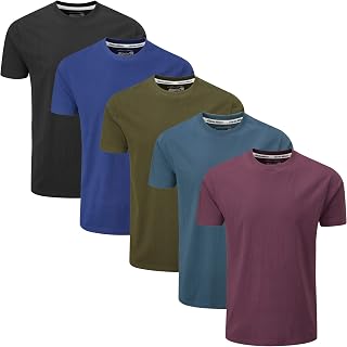 Charles Wilson Pack of 5 Plain Round Neck T-Shirts