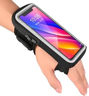 Kebrela Wristband Phone Holder for Running, Forearm Armbands, Running Armband with Card Slot for iPhone Pro Max Plus (16/15/14/13/12/11/X/XR), for Galaxy S24/S10, Cell Phone Holder Up to 7.0'' Phone