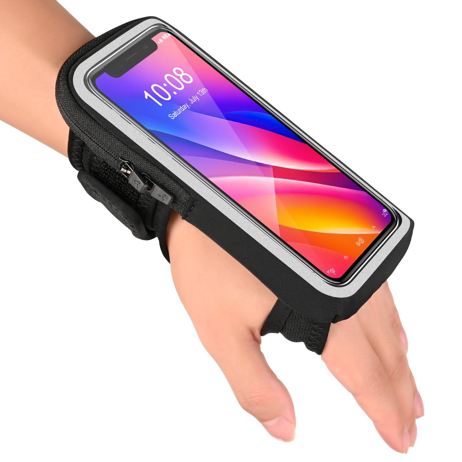 Kebrela Wristband Phone Holder for Running, Forearm Armbands, Running Armband wi